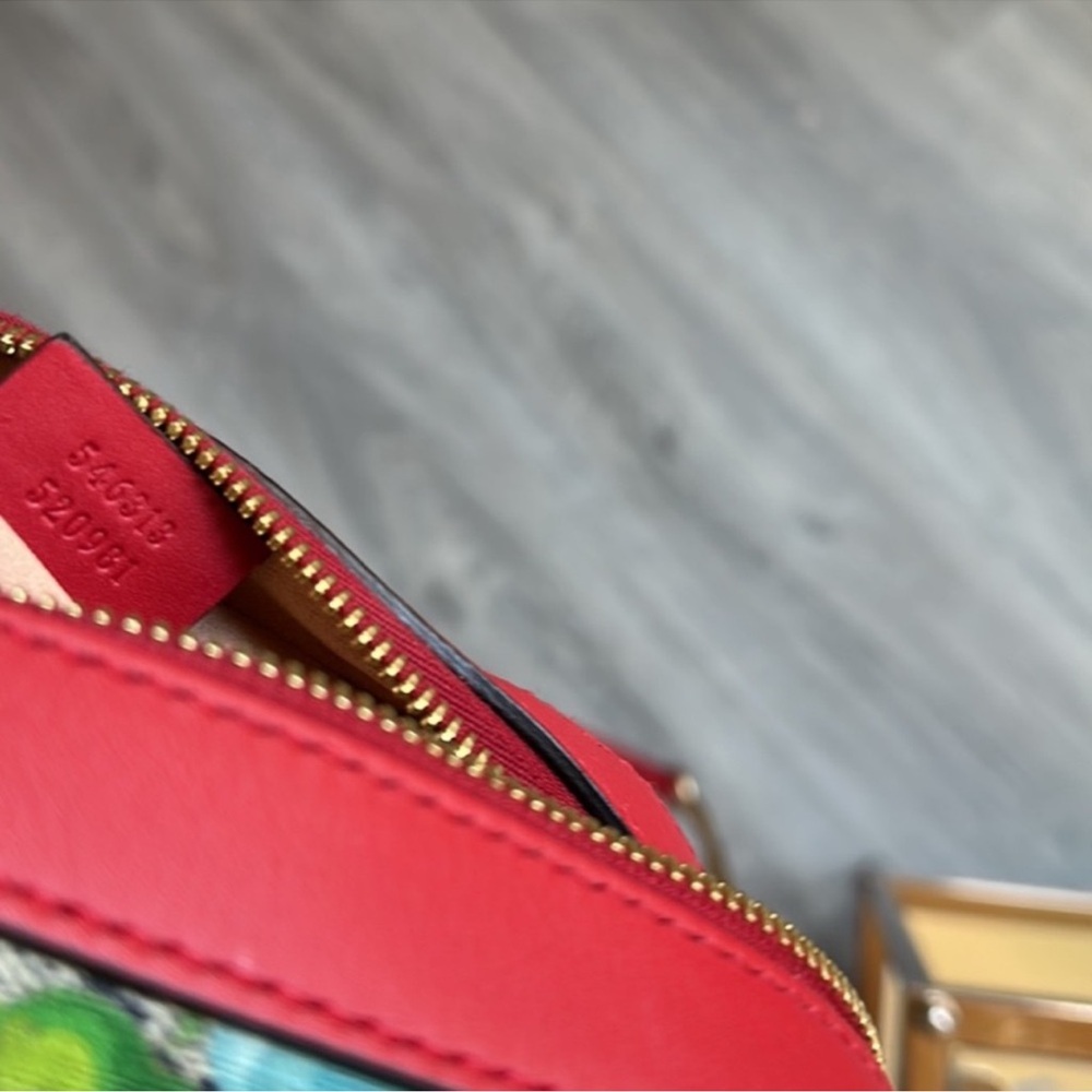 Gucci Floral Crossbody Bag - Blue and Green - Picture 12 of 15